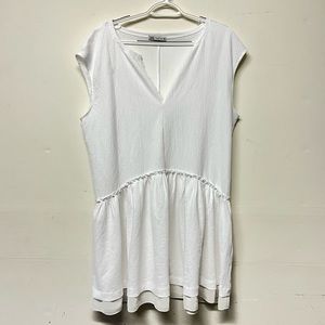 Zara white mini dress medium